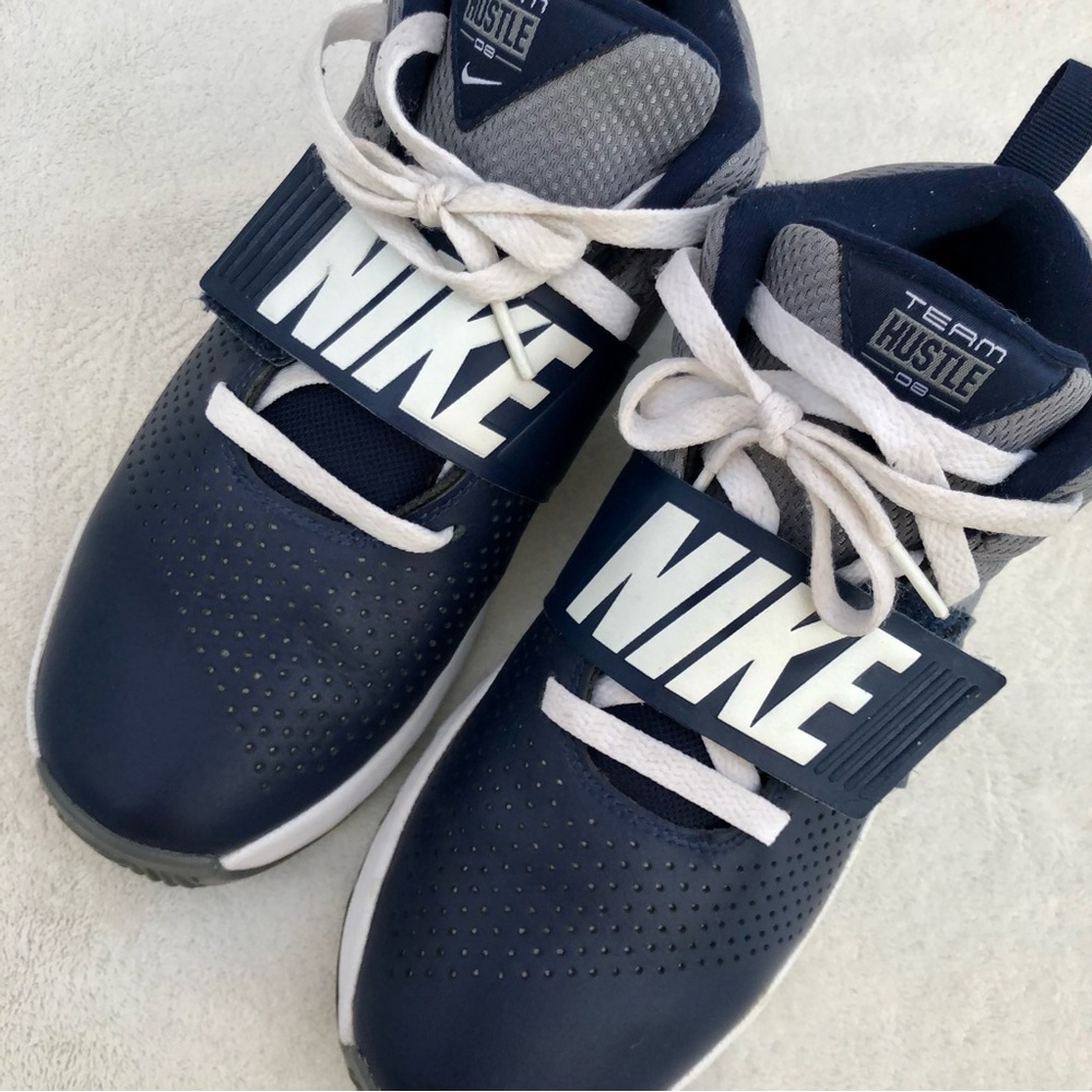 Nike Kids Navy Team Hustle Sneakers